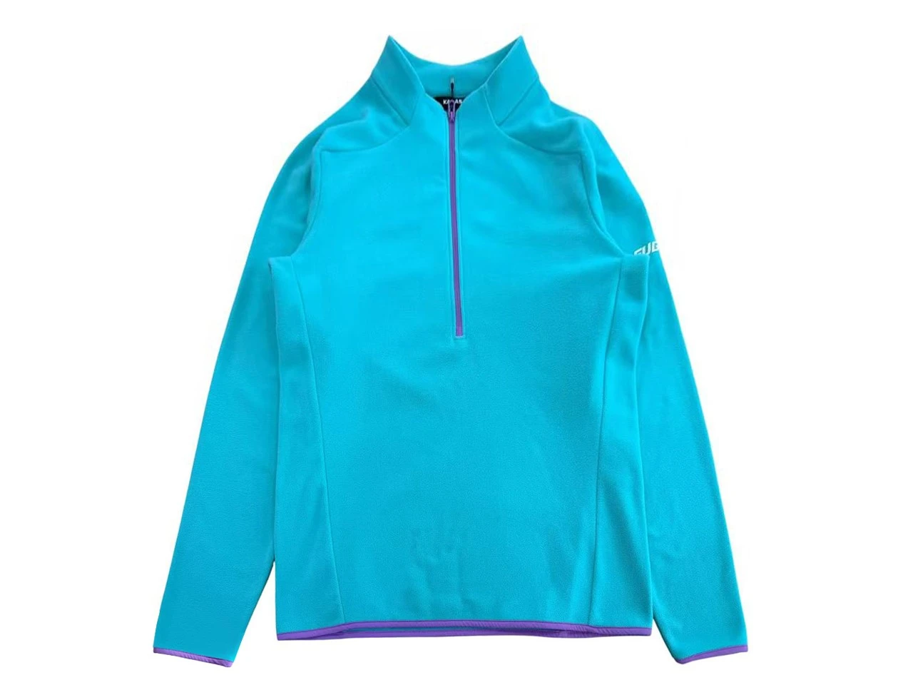 Half-Zip Stand-Collar Recycled Polar Fleece Pullover Half-Zip Stand-Collar Recycled Polar Fleece Pullover