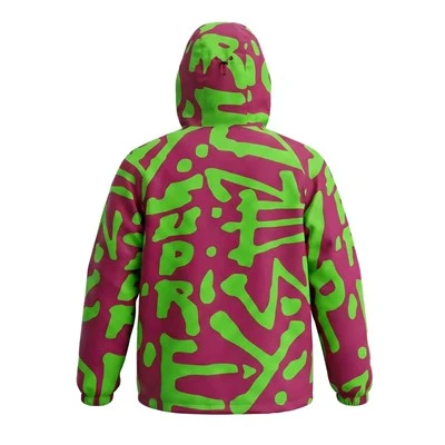 Men's Nylon Engineering Letter-Print Track Jacket suppliers